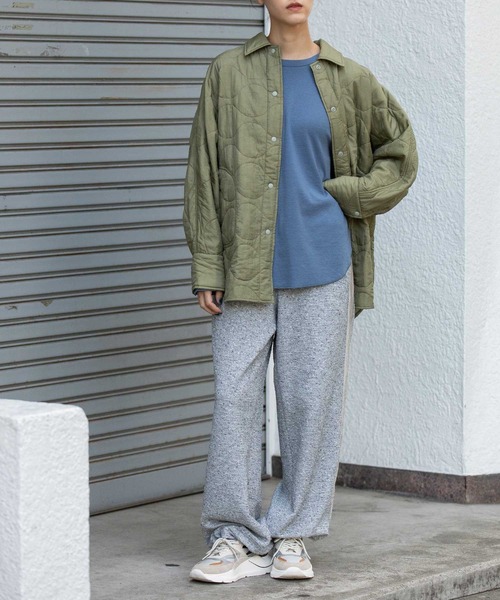 Munich（ミューニック）の「キルティングエアーナイロンタフタシャツアウター（その他アウター・レディース・ブラック/ライトピンク/ライトカーキ・FREE）」の15枚目の写真