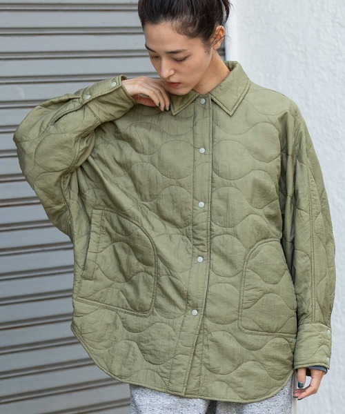 Munich（ミューニック）の「キルティングエアーナイロンタフタシャツアウター（その他アウター・レディース・ブラック/ライトピンク/ライトカーキ・FREE）」の19枚目の写真