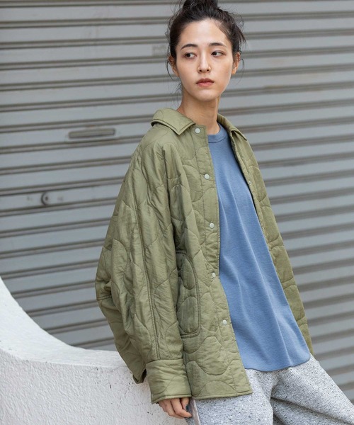 Munich（ミューニック）の「キルティングエアーナイロンタフタシャツアウター（その他アウター・レディース・ブラック/ライトピンク/ライトカーキ・FREE）」の17枚目の写真