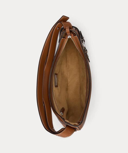 LAUREN RALPH LAUREN（ローレン ラルフ ローレン）の「レザー ラージ Tasha ショルダー バッグ（ショルダーバッグ・レディース・ブラウン・ONE）」の4枚目の写真