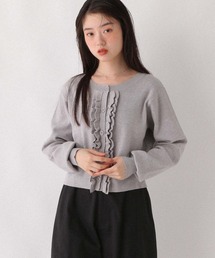 heather❤︎ カーディガン　アウター　ニット　アイボリー　トップス　ヘザー Heather（ヘザー）の「起毛アーガイルニットカーディガン 979341