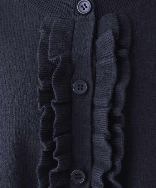 Moncler フロントフリル カーディガン ダブルジップ L ネイビー MONCLER（フリル ・ カーディガン）のフリマアイテム一覧