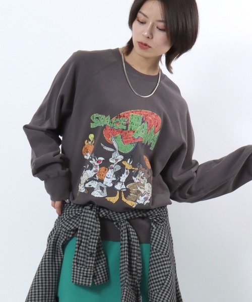 Looney Tunes(ルーニーテューンズ)の「DISCUS ATHLETIC×LOONEY TUNES「スペース・ジャム」 キャラクタープリントスウェットトレーナー メンズ レディース ユニセックス(スウェット・レディース・ホワイト系その他/ブラック/ブラック系その他/ホワイト・L/M)」の19枚目の写真