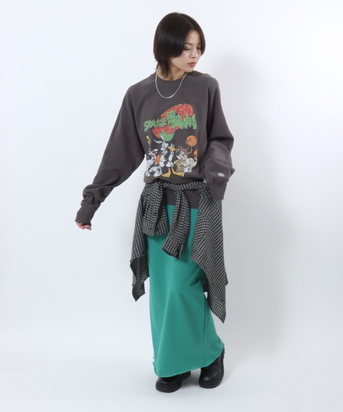 Looney Tunes(ルーニーテューンズ)の「DISCUS ATHLETIC×LOONEY TUNES「スペース・ジャム」 キャラクタープリントスウェットトレーナー メンズ レディース ユニセックス(スウェット・レディース・ホワイト系その他/ブラック/ブラック系その他/ホワイト・L/M)」の20枚目の写真