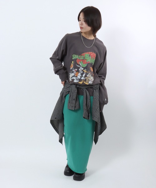 Looney Tunes(ルーニーテューンズ)の「DISCUS ATHLETIC×LOONEY TUNES「スペース・ジャム」 キャラクタープリントスウェットトレーナー メンズ レディース ユニセックス(スウェット・レディース・ホワイト系その他/ブラック/ブラック系その他/ホワイト・L/M)」の22枚目の写真