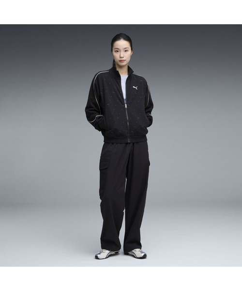 PUMA（プーマ）の「PUMA プーマ ウィメンズ CORE HERITAGE トラック ジャケット（ジャージ・レディース・ブラック/アーミー/ダークグレー・LARGE/MEDIUM/SMALL/X-LARGE）」の5枚目の写真