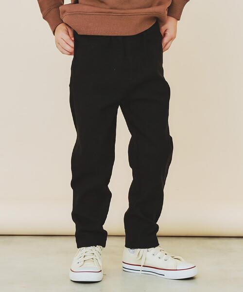THE SHOP TK （ザ ショップ ティーケー ）の「【110－160/裏起毛】あったかのびーるストレートパンツ/洗濯機OK（その他パンツ・キッズ・ブラック/カーキ/サンドベージュ/ネイビー/ダークブラウン・16/14/13/12/11/15 ）」の2枚目の写真