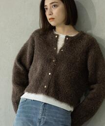 OPAQUE.CLIP | シャギーショートカーディガン【洗濯機OK】《6col》(カーディガン/ボレロ)