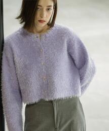 OPAQUE.CLIP | 《6色展開》シャギーダブルフェイスショートカーディガン【洗濯機洗い可】(カーディガン/ボレロ)