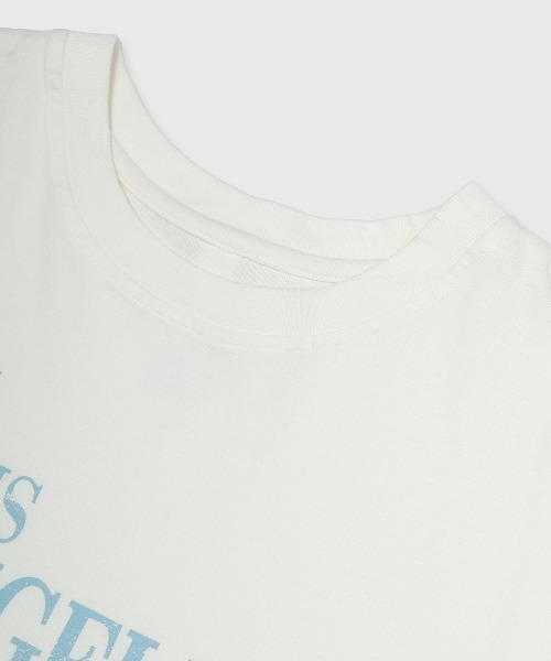 JOSE MOON（ジョゼムーン）の「【EVA×JOSE】SECOND HALF BIGT-SHIRT/セカンドハーフビッグＴシャツ（Tシャツ/カットソー・レディース・チャコールグレー/ホワイト・FREE）」の4枚目の写真