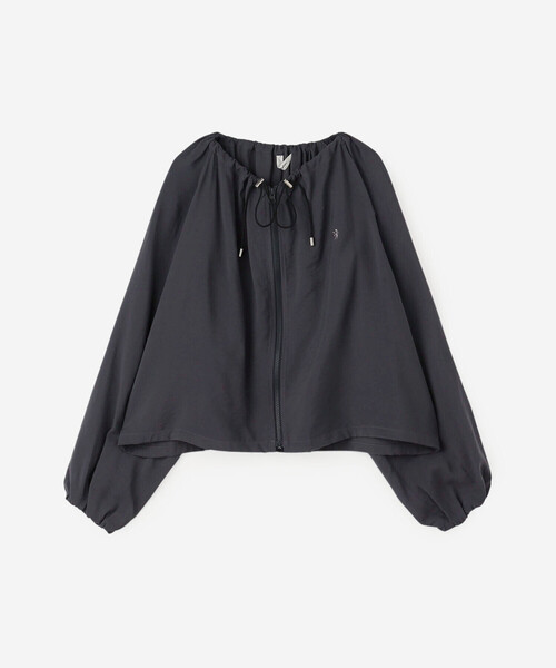 Gymphlex | ギャザー ショートジップシャツ WOMEN（シャツ