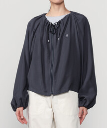 Gymphlex | ギャザー ショートジップシャツ WOMEN