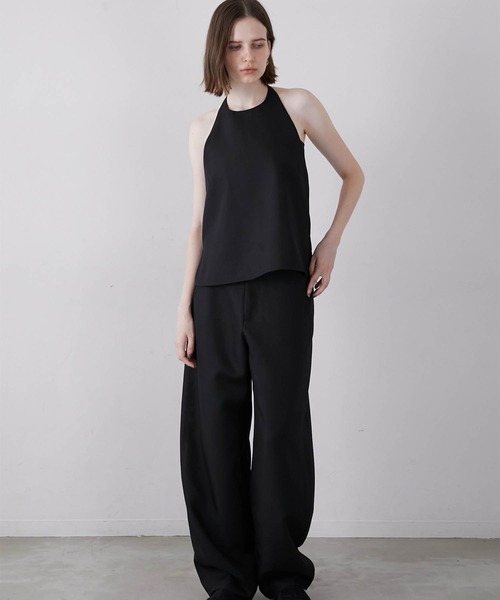 LA PEAU DE GEM(ラポドゥジェム)の「【LA PEAU DE GEM】backless halter neck/バックレスホルターネック(キャミソール・レディース・ブラック/ベージュ・FREE)」の7枚目の写真