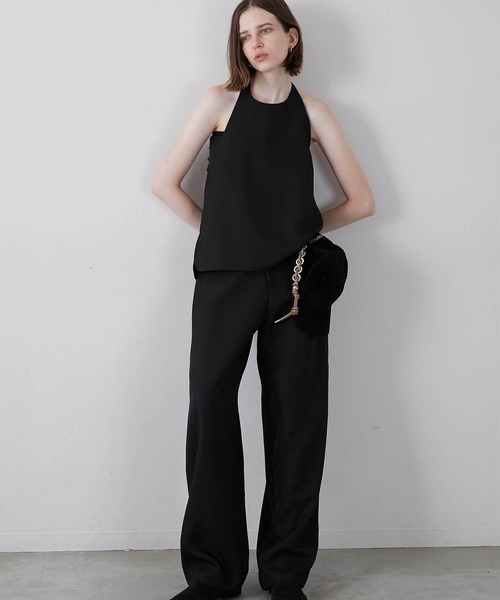 LA PEAU DE GEM(ラポドゥジェム)の「【LA PEAU DE GEM】backless halter neck/バックレスホルターネック(キャミソール・レディース・ブラック/ベージュ・FREE)」の6枚目の写真