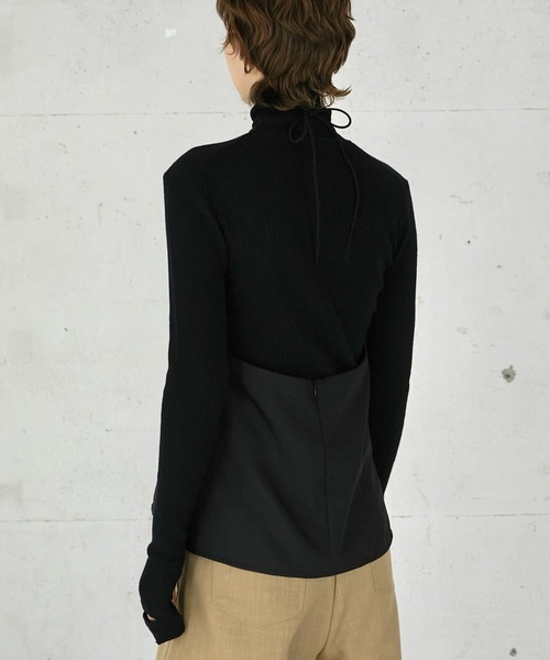 LA PEAU DE GEM(ラポドゥジェム)の「【LA PEAU DE GEM】backless halter neck/バックレスホルターネック(キャミソール・レディース・ブラック/ベージュ・FREE)」の19枚目の写真