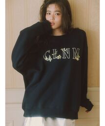 スウェット（ブルー・ネイビー/青色系・花柄・ボタニカル柄