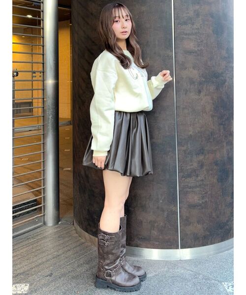 CALNAMUR(カルナムール)の「アソートビッグスウェット(スウェット・レディース・ネイビー/グレー/イエロー・FREE)」の9枚目の写真