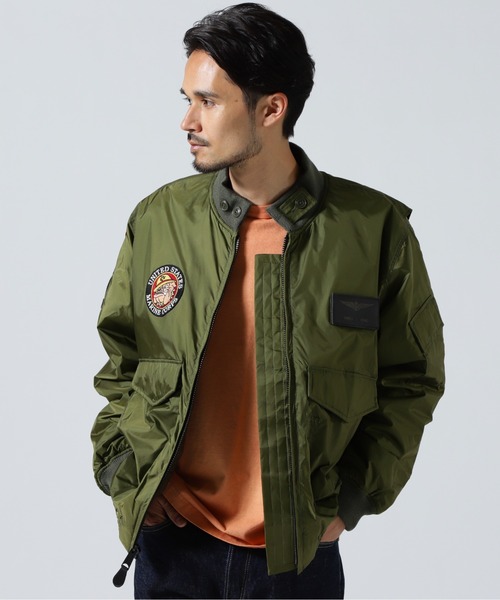 AVIREX（アヴィレックス）の「USMC LIGHT WEP JACKET / USMC ライト ウェップジャケット / AVIREX / アヴィレックス（ブルゾン・メンズ・オリーブ/ブラック・MEDIUM/LARGE/X-LARGE/XX-LARGE）」の11枚目の写真