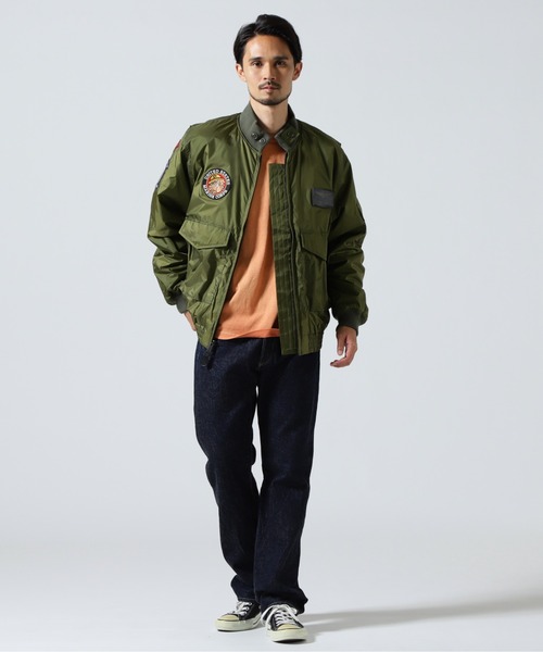AVIREX（アヴィレックス）の「USMC LIGHT WEP JACKET / USMC ライト ウェップジャケット / AVIREX / アヴィレックス（ブルゾン・メンズ・オリーブ/ブラック・MEDIUM/LARGE/X-LARGE/XX-LARGE）」の3枚目の写真