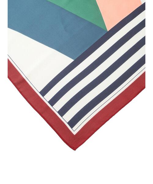 ehka sopo（エヘカソポ）の「ボーダー柄スカーフ（ストール/ショール・レディース・オフホワイト・F）」の17枚目の写真