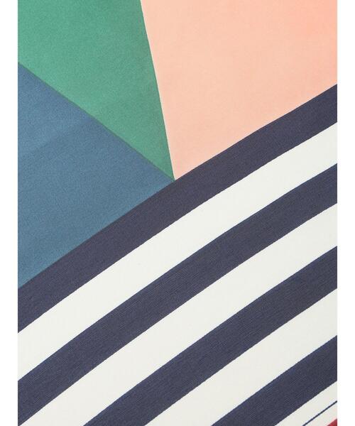 ehka sopo（エヘカソポ）の「ボーダー柄スカーフ（ストール/ショール・レディース・オフホワイト・F）」の2枚目の写真