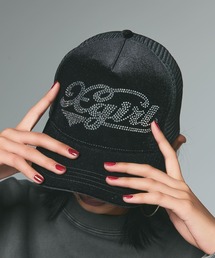 X-girl | VELOUR TRUCKER CAP(キャップ)