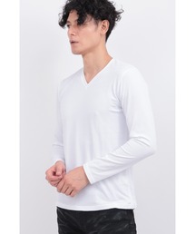 トルネードマート　長袖　カットソー 4点セット TORNADO MART∴ランダムテレコVネックニット / TORNADO MART