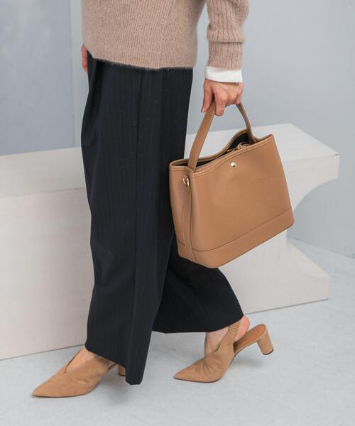 URBAN RESEARCH ROSSO WOMEN(アーバンリサーチ ロッソ)の「AULENTTI スクエアBAG(ハンドバッグ・レディース・ブラック/ベージュ系その他/グリーン・-)」の3枚目の写真