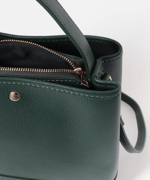 URBAN RESEARCH ROSSO WOMEN(アーバンリサーチ ロッソ)の「AULENTTI スクエアBAG(ハンドバッグ・レディース・ブラック/ベージュ系その他/グリーン・-)」の7枚目の写真