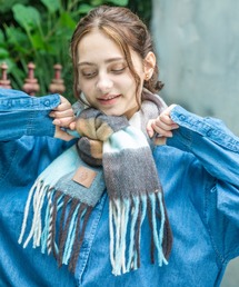 U.S. POLO ASSN.（ユーエスポロアッスン）の「26AW新色追加【U.S. POLO ASSN.】 ユーエスポロアッスン ブークレ フリンジマフラー USPA-2021 2022（マフラー）」