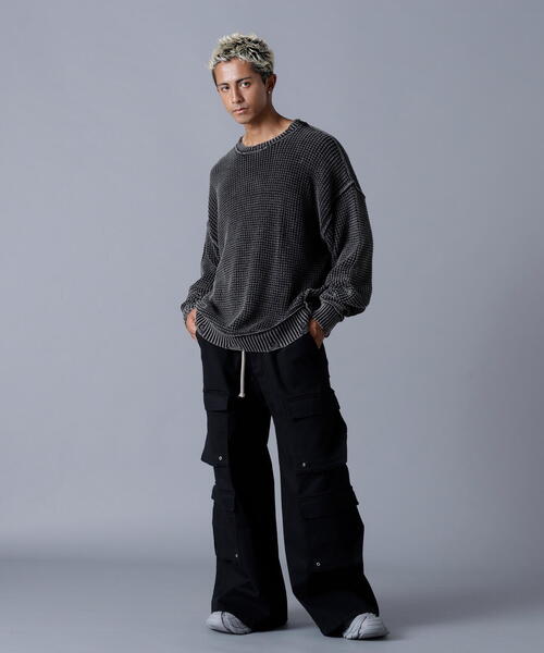 DANKE SCHON(ダンケシェーン)の「DankeSchon/ダンケシェーン/PIGMENT CHEMICAL AZE CREWNECK(ニット/セーター・レディース・ブラック/ブラウン・L/M)」の20枚目の写真