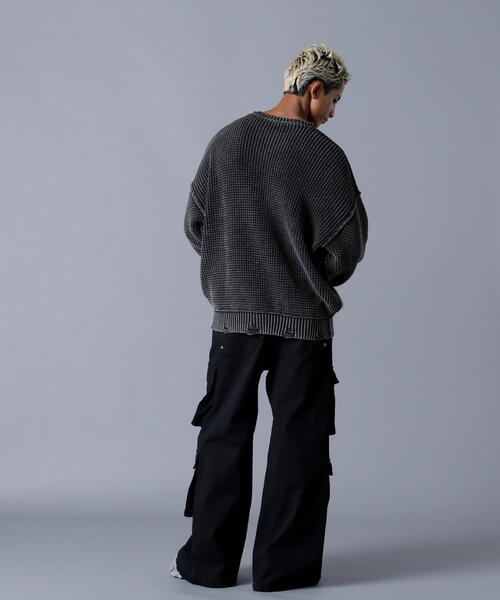 DANKE SCHON(ダンケシェーン)の「DankeSchon/ダンケシェーン/PIGMENT CHEMICAL AZE CREWNECK(ニット/セーター・レディース・ブラック/ブラウン・L/M)」の19枚目の写真