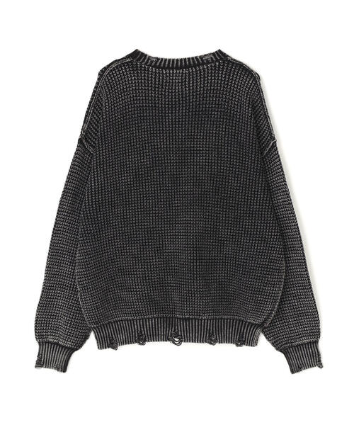 DANKE SCHON(ダンケシェーン)の「DankeSchon/ダンケシェーン/PIGMENT CHEMICAL AZE CREWNECK(ニット/セーター・レディース・ブラック/ブラウン・L/M)」の18枚目の写真