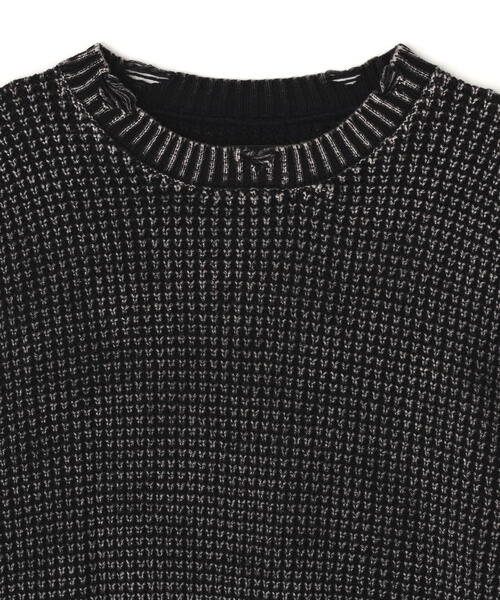 DANKE SCHON(ダンケシェーン)の「DankeSchon/ダンケシェーン/PIGMENT CHEMICAL AZE CREWNECK(ニット/セーター・レディース・ブラック/ブラウン・L/M)」の17枚目の写真