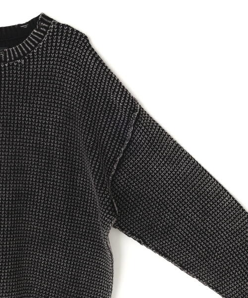 DANKE SCHON(ダンケシェーン)の「DankeSchon/ダンケシェーン/PIGMENT CHEMICAL AZE CREWNECK(ニット/セーター・レディース・ブラック/ブラウン・L/M)」の14枚目の写真