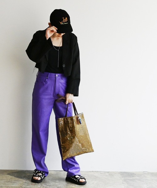 Magine(マージン)の「cheek チーク disc tote/ディスコ トート(トートバッグ・レディース・グリーン/ブラック/ブルー/ゴールド/シルバー・FREE)」の5枚目の写真
