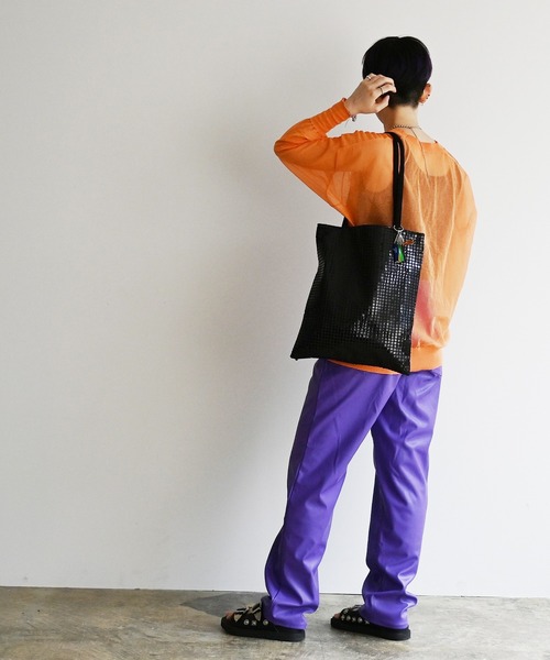 Magine(マージン)の「cheek チーク disc tote/ディスコ トート(トートバッグ・レディース・グリーン/ブラック/ブルー/ゴールド/シルバー・FREE)」の7枚目の写真