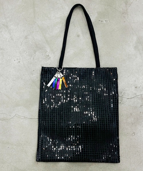 Magine(マージン)の「cheek チーク disc tote/ディスコ トート(トートバッグ・レディース・グリーン/ブラック/ブルー/ゴールド/シルバー・FREE)」の15枚目の写真