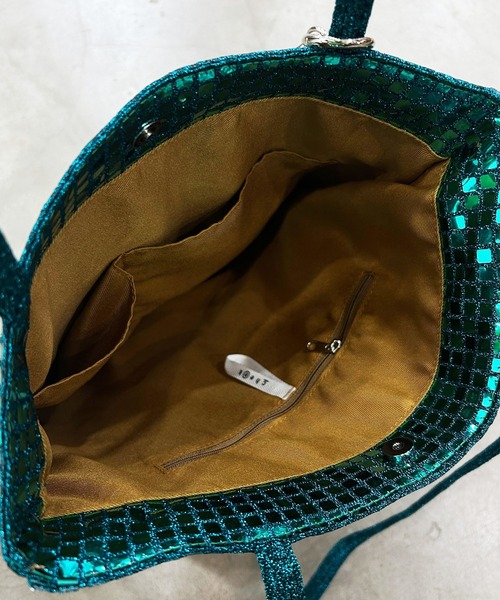 Magine(マージン)の「cheek チーク disc tote/ディスコ トート(トートバッグ・レディース・グリーン/ブラック/ブルー/ゴールド/シルバー・FREE)」の22枚目の写真