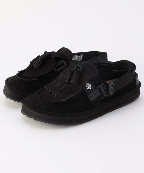 SHAKA MOC MULE TASSEL SUED ブラック SHAKA キルトタッセル サンダル MOC MULE TASSEL SUEDE [メンズ