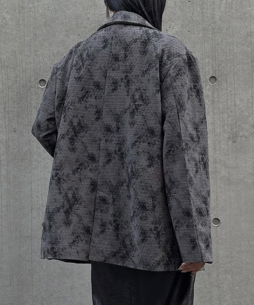 セール】【&g'aime】フラワープリントテーラードジャケット Floral