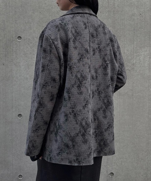 セール】【&g'aime】フラワープリントテーラードジャケット Floral