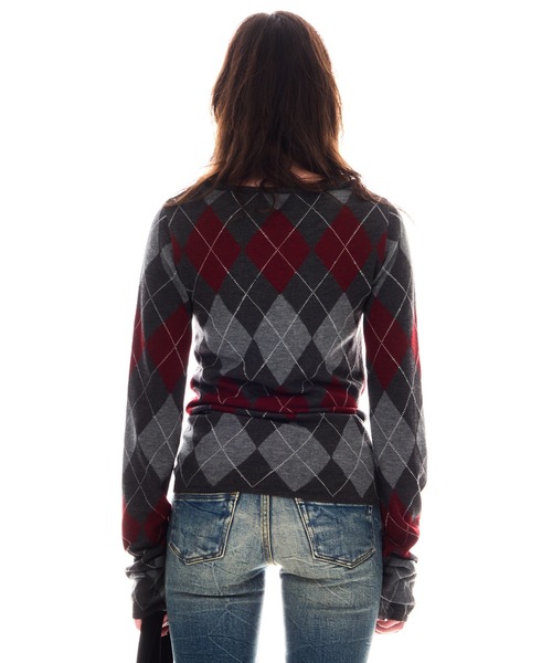 ARGYLE LOOSE KNIT TOPS（ニット/セーター）｜BEEDEN（ビーデン）の