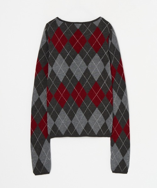 トップス BEEDEN ARGYLE LOOSE KNIT TOPS ARGYLE LOOSE KNIT TOPS（ニット/セーター）｜BEEDEN（ビーデン