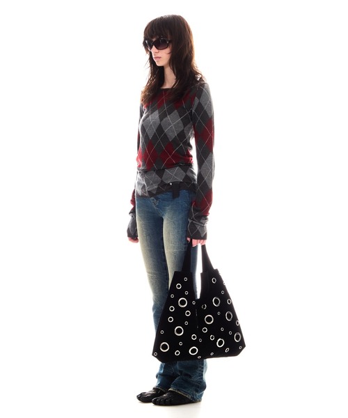 BEEDEN（ビーデン）の「ARGYLE LOOSE KNIT TOPS（ニット