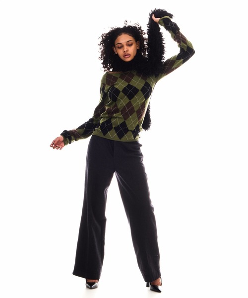 ARGYLE LOOSE KNIT TOPS（ニット/セーター）｜BEEDEN（ビーデン）の