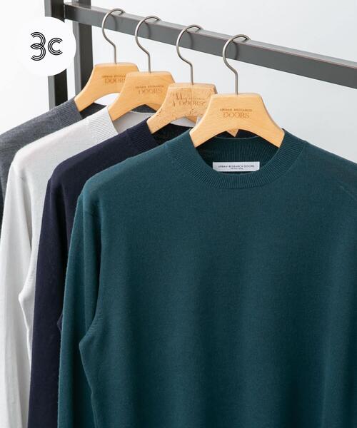 セール】LIFE STYLE TAILOR マシンウォッシャブルハイゲージクルー