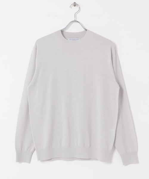 URBAN RESEARCH DOORS（アーバンリサーチドアーズ）の「LIFE STYLE TAILOR　マシンウォッシャブルハイゲージクルーニット（シャツ/ブラウス・メンズ・グレー系その他/アイボリー/グリーン/ネイビー・LARGE/MEDIUM）」の5枚目の写真