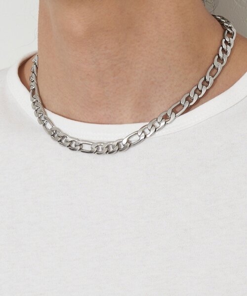 CIAOPANIC（チャオパニック）の「ボリュームチェーンネックレス（リング・メンズ・シルバー・FREE）」の2枚目の写真