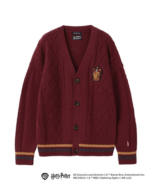 EASTBOY（イーストボーイ）の「カーディガン 5G HarryPotter ハリーポッター HOGWARTS ホグワーツ（カーディガン/ボレロ・レディース・ダークグリーン系/オフホワイト/ブルー系/エンジ・L/M）」の4枚目の写真